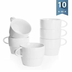 Outlet โจ Sweese White Stackable Coffee Cups ๐