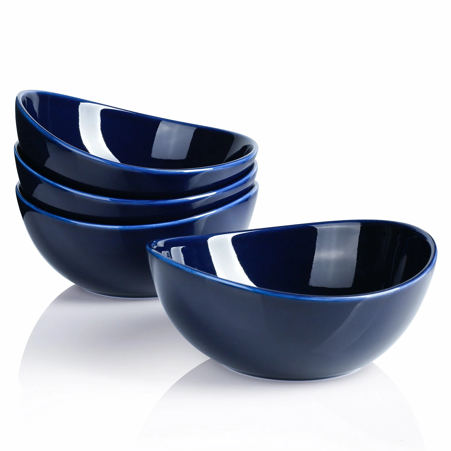 Budget 🥰 Sweese Navy Curved Porcelain Bowls ✔️ 1 Budget 🥰 Sweese Navy Curved Porcelain Bowls ✔️