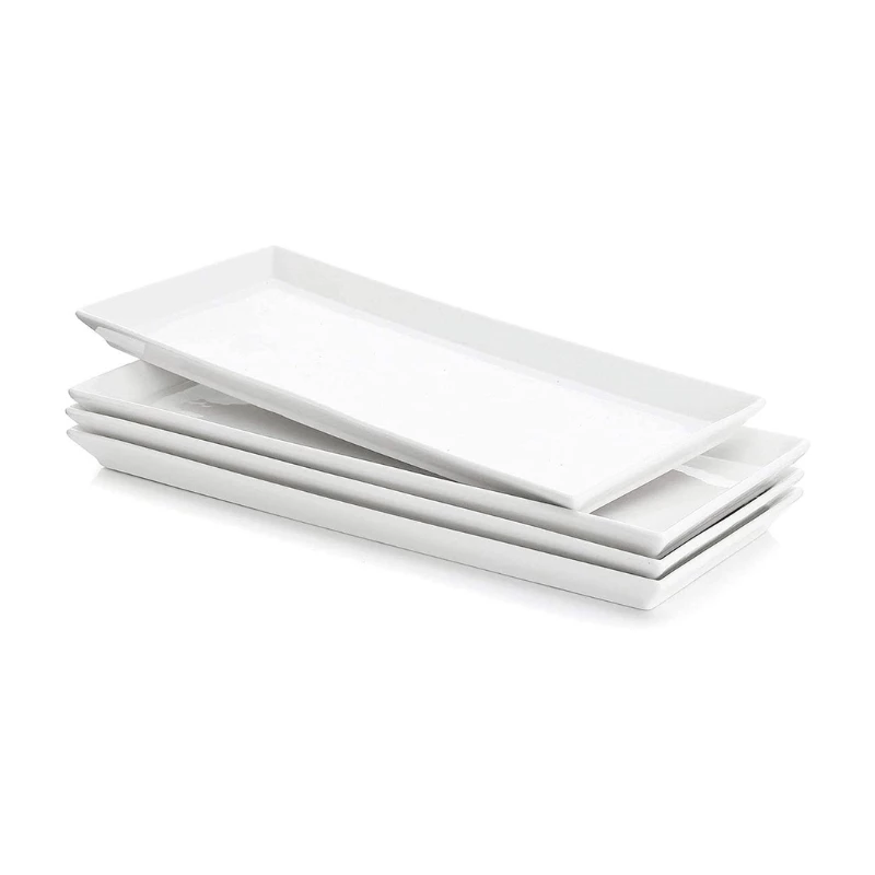 Budget π Sweese 13.8 Inch Rectangular Porcelain Serving Trays π 1 Budget π Sweese 13.8 Inch Rectangular Porcelain Serving Trays π