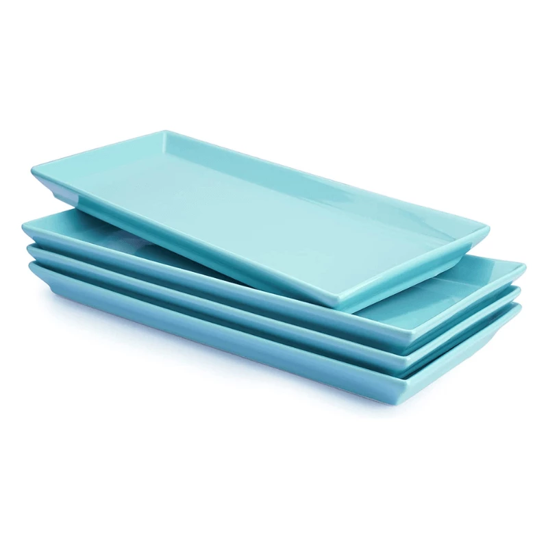 Budget π Sweese 13.8 Inch Rectangular Porcelain Serving Trays π 4 Budget π Sweese 13.8 Inch Rectangular Porcelain Serving Trays π - Image 4