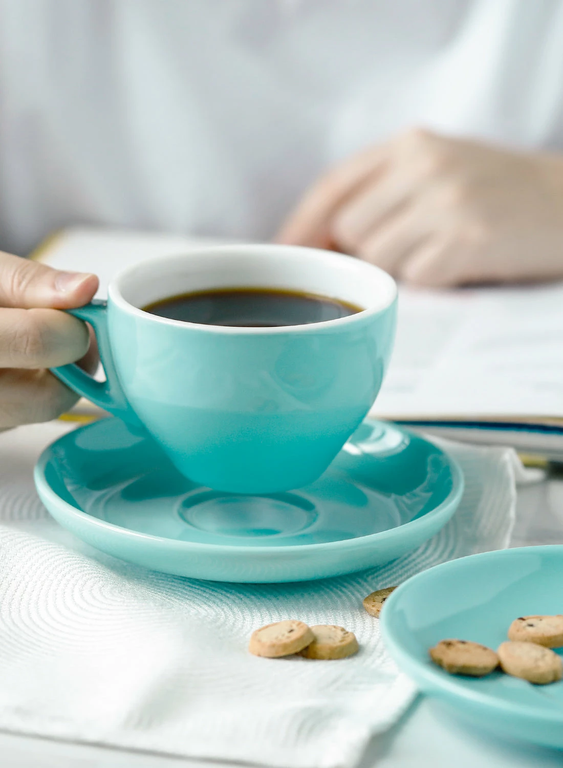 New π₯ Sweese Porcelain Espresso Cups with Saucers π 3 New π₯ Sweese Porcelain Espresso Cups with Saucers π - Image 3