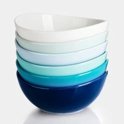 Promo β¨ Sweese Blue Assorted Curved Porcelain Bowls π₯