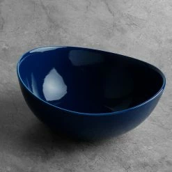 Budget 🥰 Sweese Navy Curved Porcelain Bowls ✔️ 13 Budget 🥰 Sweese Navy Curved Porcelain Bowls ✔️ -Sweese Elegant Shop 28ozbowl 2