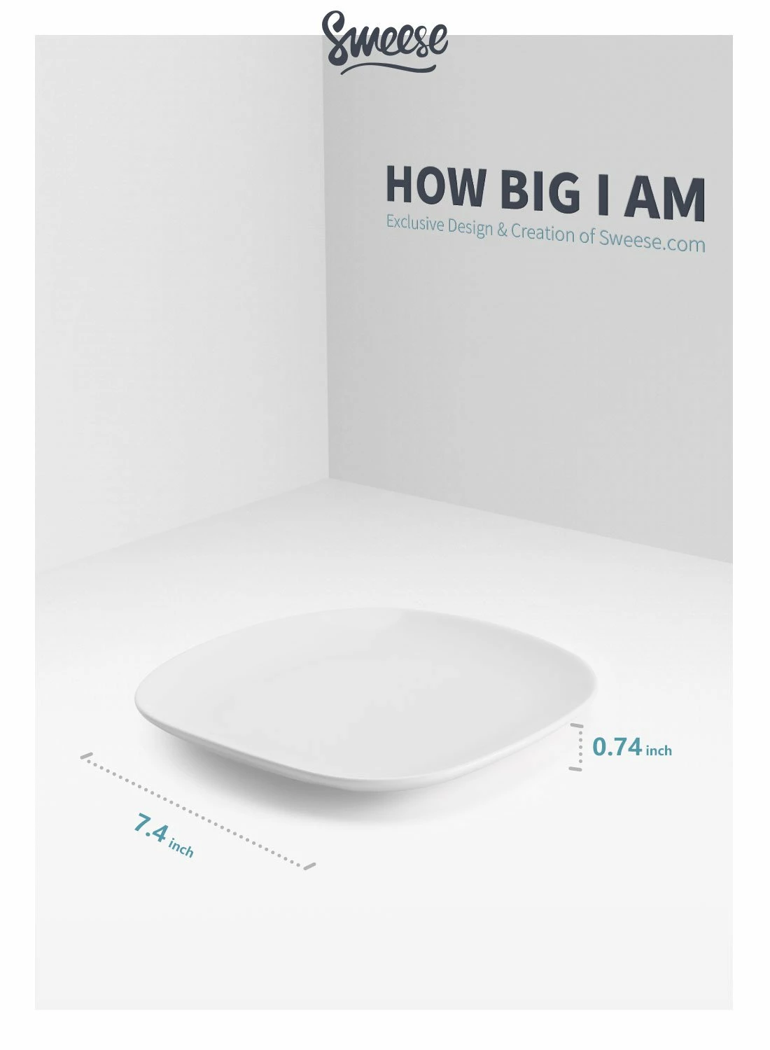 Best Sale โค๏ธ Sweese Square White Porcelain Plates ๐ 5 Best Sale โค๏ธ Sweese Square White Porcelain Plates ๐ - Image 5