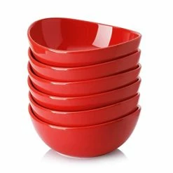 Outlet ๐ Sweese Red Curved Porcelain Bowls ๐ 9 Outlet ๐ Sweese Red Curved Porcelain Bowls ๐ -Sweese Elegant Shop 41CGE2CUEiL