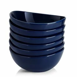 Budget 🥰 Sweese Navy Curved Porcelain Bowls ✔️ 14 Budget 🥰 Sweese Navy Curved Porcelain Bowls ✔️ -Sweese Elegant Shop 41grONIKncL