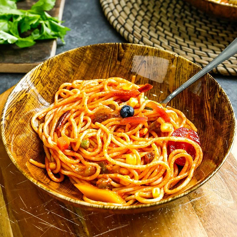 Best Pirce π Sweese Woodgrain Porcelain Pasta Bowls π 3 Best Pirce π Sweese Woodgrain Porcelain Pasta Bowls π - Image 3