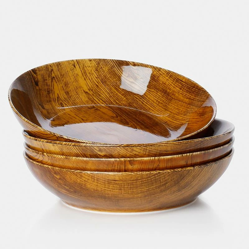 Best Pirce π Sweese Woodgrain Porcelain Pasta Bowls π 1 Best Pirce π Sweese Woodgrain Porcelain Pasta Bowls π