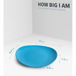 Brand new 🔥 Sweese Steel Blue Curved Porcelain Plates ❤️ -Sweese Elegant Shop 4941120a4cbb3d36d62178ab06611d0b