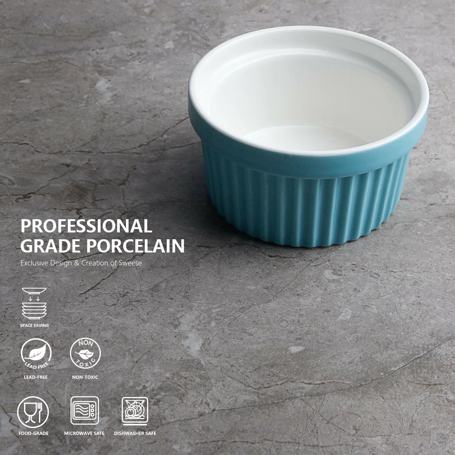 Best deal ๐ Sweese New blue Cupcake Ramekins ๐ 2 Best deal ๐ Sweese New blue Cupcake Ramekins ๐ - Image 2