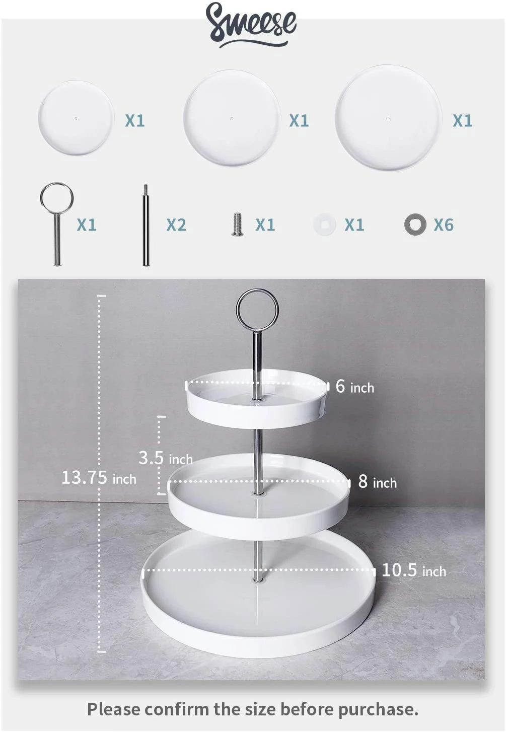 Best deal β Sweese 3-Tier Cupcake Stand π₯ 4 Best deal β Sweese 3-Tier Cupcake Stand π₯ - Image 4