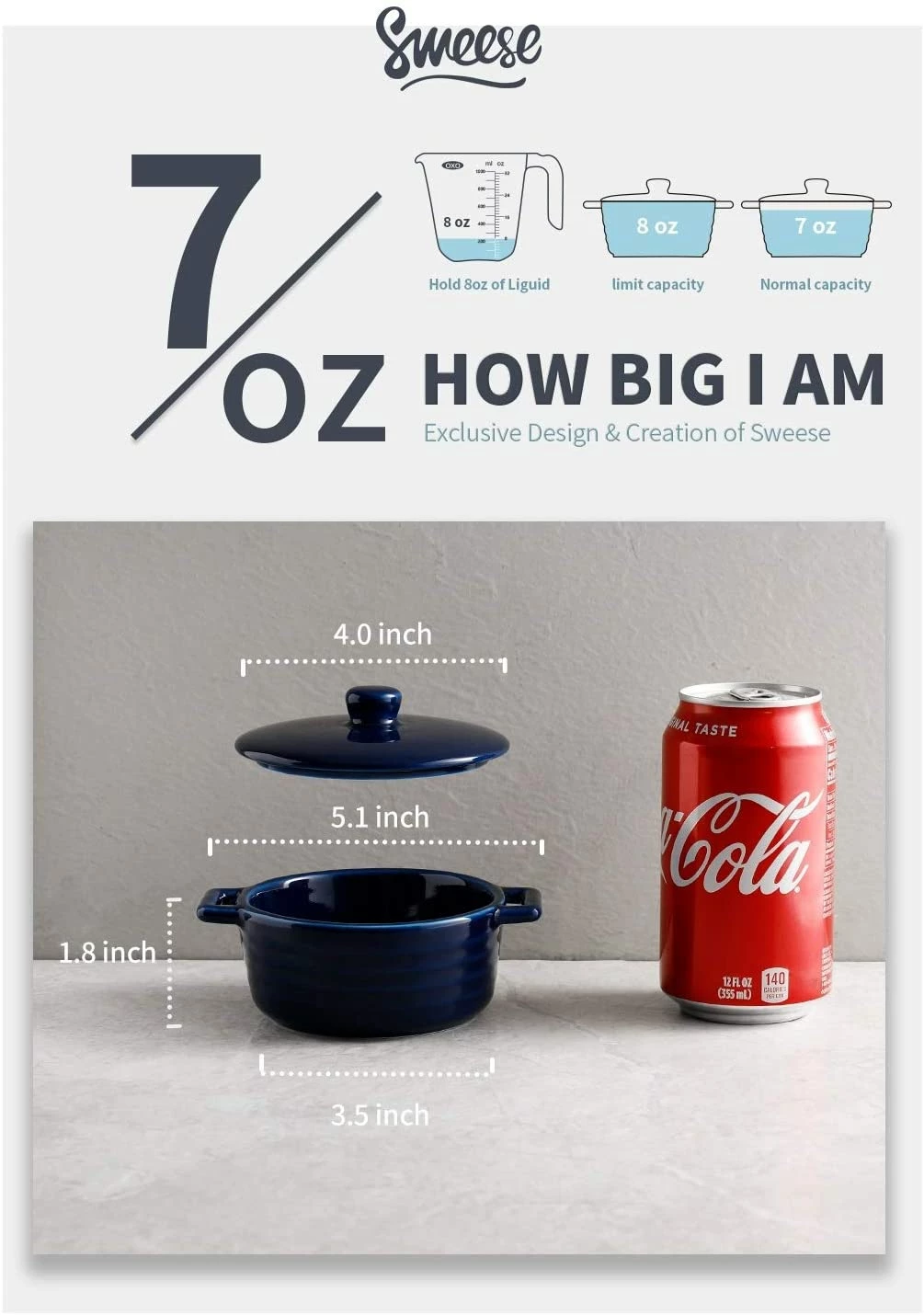 Best deal 🌟 Sweese Round Mini Casserole Dish with Lid 🔔 6 Best deal 🌟 Sweese Round Mini Casserole Dish with Lid 🔔 - Image 6