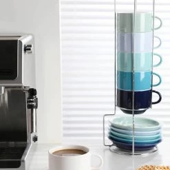 Best reviews of 👍 Sweese Porcelain Stackable Coffee Cups with Saucers and Metal Stand 😉 7 Best reviews of 👍 Sweese Porcelain Stackable Coffee Cups with Saucers and Metal Stand 😉 -Sweese Elegant Shop 61ly7w0Fx1L. AC SL1500