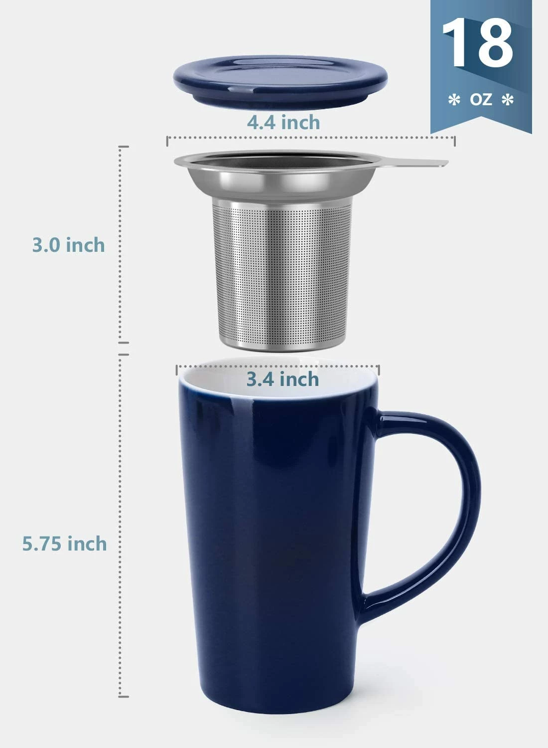 Promo π Sweese Tall Porcelain Tea Infuser π 4 Promo π Sweese Tall Porcelain Tea Infuser π - Image 4