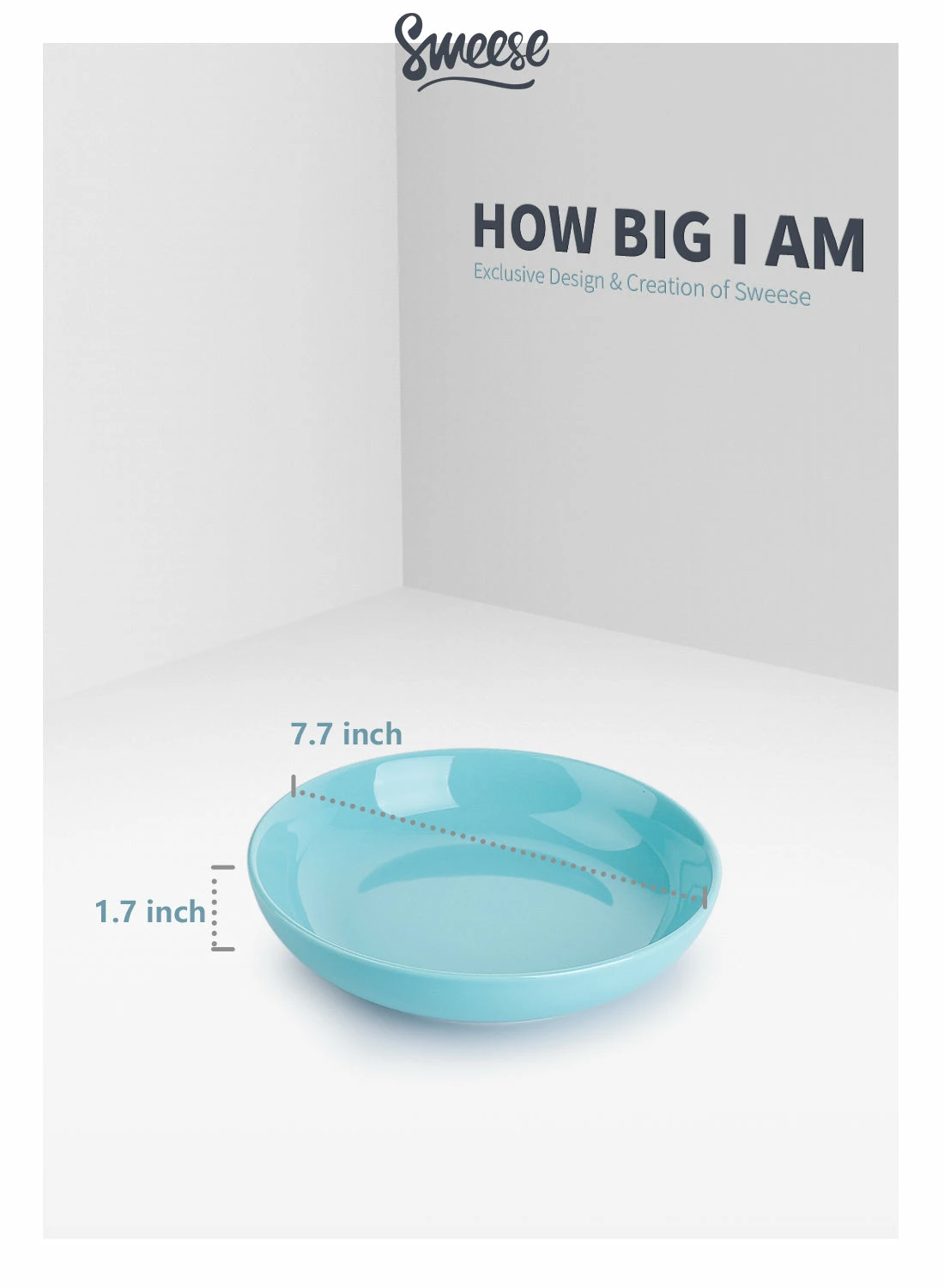 Flash Sale 😍 Sweese Turquoise Porcelain Pasta Bowls 😍 4 Flash Sale 😍 Sweese Turquoise Porcelain Pasta Bowls 😍 - Image 4