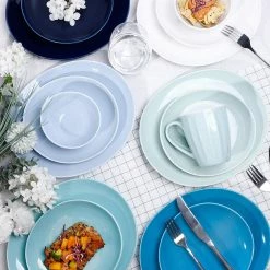 Deals 😀 Sweese Blue Assorted Curved Porcelain Plates 👍 -Sweese Elegant Shop 71E vLzvXrL. AC SL1500 eb068fc8 921a 4e30 a71d 021895a78241