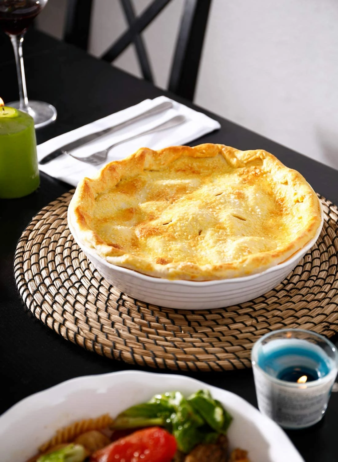 Outlet 🎁 Sweese Color Porcelain Pie Plate with Ruffled Edge 👏 3 Outlet 🎁 Sweese Color Porcelain Pie Plate with Ruffled Edge 👏 - Image 3