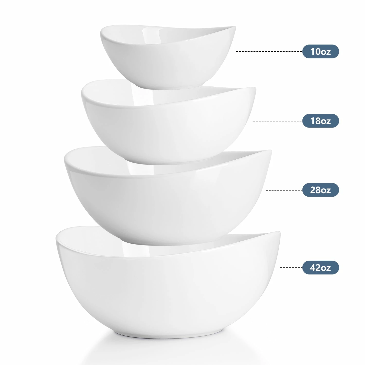 Wholesale ๐งจ Sweese 4 Piece Curved Nesting Bowls โญ 2 Wholesale ๐งจ Sweese 4 Piece Curved Nesting Bowls โญ - Image 2