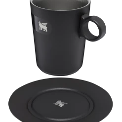 Deals 😀 Stanley The DayBreak Café Latte Cup & Stillness Saucer | 10.6 OZ ✨ 14 Deals 😀 Stanley The DayBreak Café Latte Cup & Stillness Saucer | 10.6 OZ ✨ -Sweese Elegant Shop B2B Web PNG Cafe Latte Cup Stillness Saucer 10 6OZ Matte Black Hero Exploded