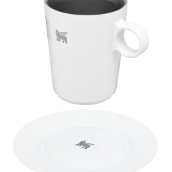 Deals 😀 Stanley The DayBreak Café Latte Cup & Stillness Saucer | 10.6 OZ ✨ 10 Deals 😀 Stanley The DayBreak Café Latte Cup & Stillness Saucer | 10.6 OZ ✨ -Sweese Elegant Shop B2B Web PNG Cafe Latte Cup Stillness Saucer 10 6OZ Pale Stone Hero Exploded
