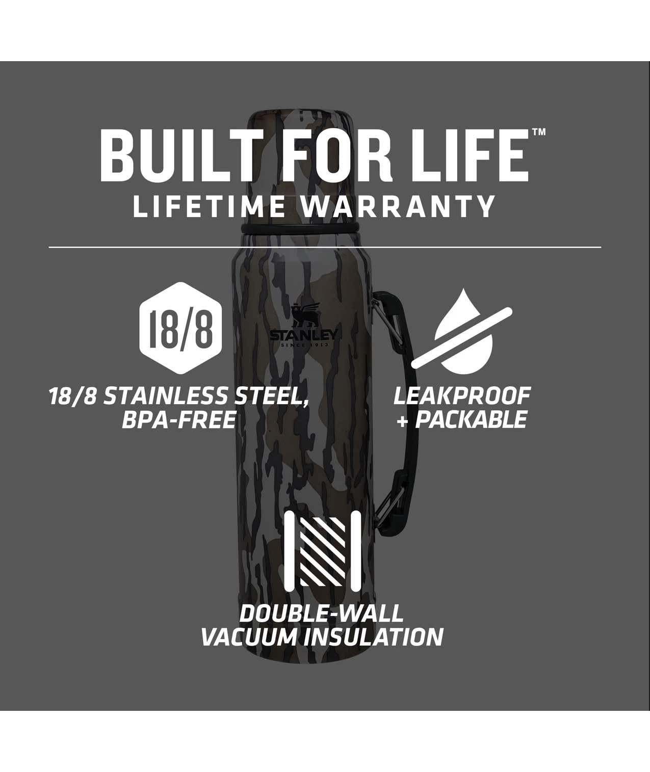 New 😉 Stanley Heritage Classic Bottle | Bottomland | 1.1 QT 🔥 6 New 😉 Stanley Heritage Classic Bottle | Bottomland | 1.1 QT 🔥 - Image 6