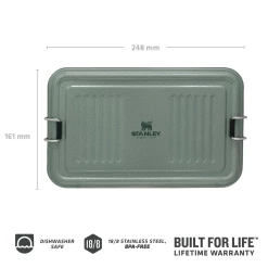Flash Sale 🤩 Stanley Classic Legendary Useful Lunch Box | 1.25 QT ✔️ 11 Flash Sale 🤩 Stanley Classic Legendary Useful Lunch Box | 1.25 QT ✔️ -Sweese Elegant Shop B2B Web PNG Stanley TheLegendaryUsefulBox HammertoneGreen 3