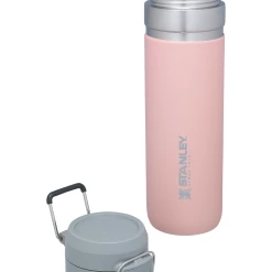 Hot Sale 🛒 Stanley 1913 The Quick Flip Go Bottle | 24 OZ 🔔 14 Hot Sale 🛒 Stanley 1913 The Quick Flip Go Bottle | 24 OZ 🔔 -Sweese Elegant Shop B2B Web PNG The GO Quick Flip Water Bottle Blush 24oz Exploded