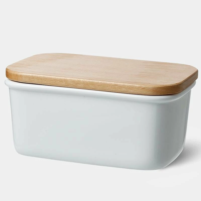 Cheap โ Sweese Rectangle Butter Dish with Beech Wooden Lid ๐ 1 Cheap โ Sweese Rectangle Butter Dish with Beech Wooden Lid ๐