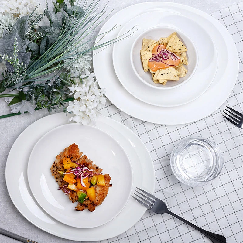 Deals ⌛ Sweese White Curved Porcelain Plates 🤩 2 Deals ⌛ Sweese White Curved Porcelain Plates 🤩 - Image 2