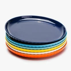 Cheap 💯 Sweese Hot Assorted Fluted Round Porcelain Plates 👏
