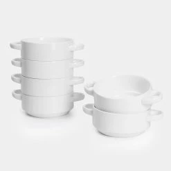 Wholesale ๐ Sweese Porcelain Soup Bowls with Handles ๐