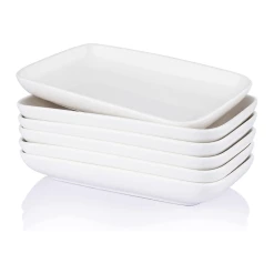 Best Sale 🎉 Sweese Rectangular Salad Plates, Set of 6 🌟