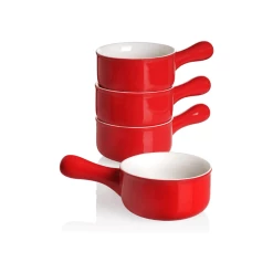 Coupon 😉 Sweese Porcelain Soup Bowls with Handles 👍 -Sweese Elegant Shop SoupBowlswithHandle 4