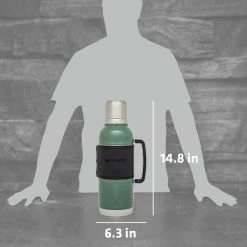 Best Sale 🔥 Stanley Legacy QuadVac™ Thermal Bottle | 2 QT 🔔 -Sweese Elegant Shop Web LIfestyle 10 09839 001 STANLEGACYQUADVACTHERMALBOTTLE2QTHAMMERTONEGREEN PT04