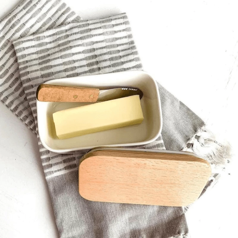 Wholesale ๐ฅ Sweese Airtight Butter Dish with Beechwood Lid โ 2 Wholesale ๐ฅ Sweese Airtight Butter Dish with Beechwood Lid โ - Image 2