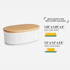 Deals ❤️ Sweese Airtight Oval Butter Dish with Lid ⌛ 7 Deals ❤️ Sweese Airtight Oval Butter Dish with Lid ⌛ -Sweese Elegant Shop butterdish 3 3042843d 2e1d 43da bdc2 87237352754d