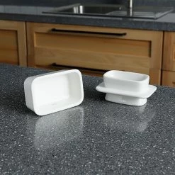 Coupon โ Sweese White French Butter Keeper Crock ๐ 9 Coupon โ Sweese White French Butter Keeper Crock ๐ -Sweese Elegant Shop butterkeeperwithlid 3