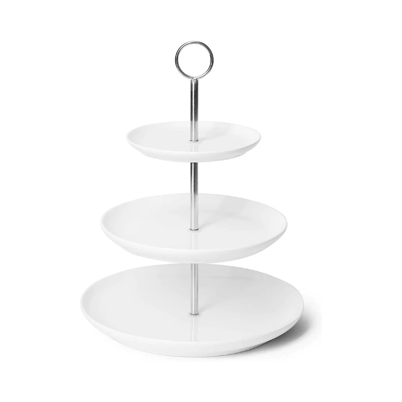 Buy ⭐ Sweese 3 Tier White Porcelain Cake Stand 😀 1 Buy ⭐ Sweese 3 Tier White Porcelain Cake Stand 😀