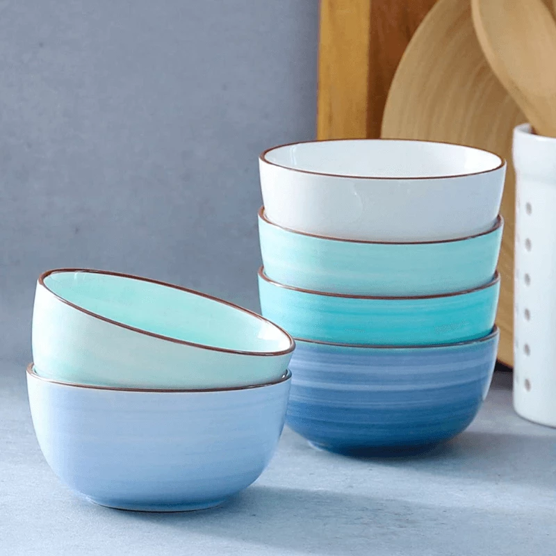 Flash Sale π Sweese Blue Gradient Porcelain Bowls π 2 Flash Sale π Sweese Blue Gradient Porcelain Bowls π - Image 2