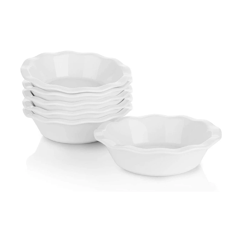 Outlet ✨ Sweese Ceramic Ruffled Mini Pie Pans ⭐ 3 Outlet ✨ Sweese Ceramic Ruffled Mini Pie Pans ⭐ - Image 3