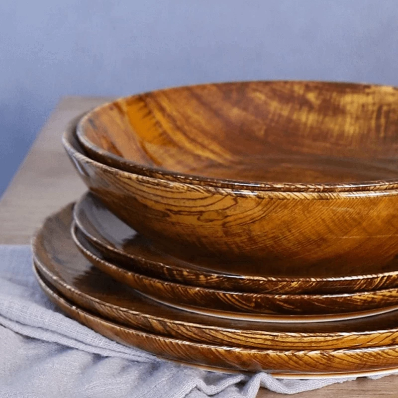 Best Pirce π Sweese Woodgrain Porcelain Pasta Bowls π 2 Best Pirce π Sweese Woodgrain Porcelain Pasta Bowls π - Image 2