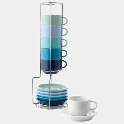 Flash Sale 🥰 Sweese 2.5 Ounce Porcelain Espresso Cups with Rack 😉 12 Flash Sale 🥰 Sweese 2.5 Ounce Porcelain Espresso Cups with Rack 😉 -Sweese Elegant Shop coffee cup set with stand blue series 1024x1024 11a30793 3795 48c8 8e74 9864c734b65f