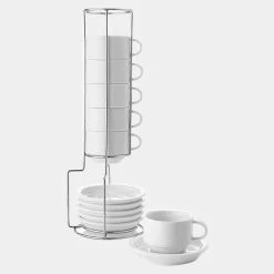 Flash Sale π₯° Sweese 2.5 Ounce Porcelain Espresso Cups with Rack π