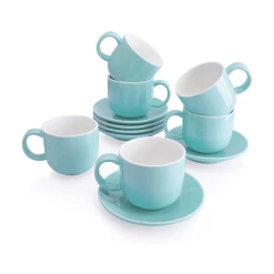 Best reviews of 🔥 Sweese 6 Ounces Porcelain Cappuccino Cups with Saucers ✨