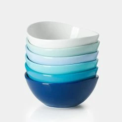 Promo โจ Sweese Blue Assorted Curved Porcelain Bowls ๐ฅ 7 Promo โจ Sweese Blue Assorted Curved Porcelain Bowls ๐ฅ -Sweese Elegant Shop curvebowlset