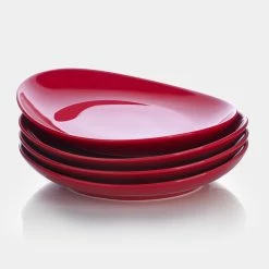 Best reviews of 🌟 Sweese Red Curved Porcelain Plates 😀