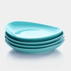 Flash Sale โค๏ธ Sweese Turquoise Curved Porcelain Plates ๐ฅฐ