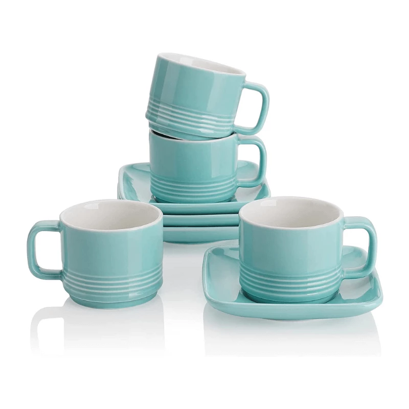 Coupon π₯° Sweese Square Porcelain Espresso Cups with Saucers π 1 Coupon π₯° Sweese Square Porcelain Espresso Cups with Saucers π