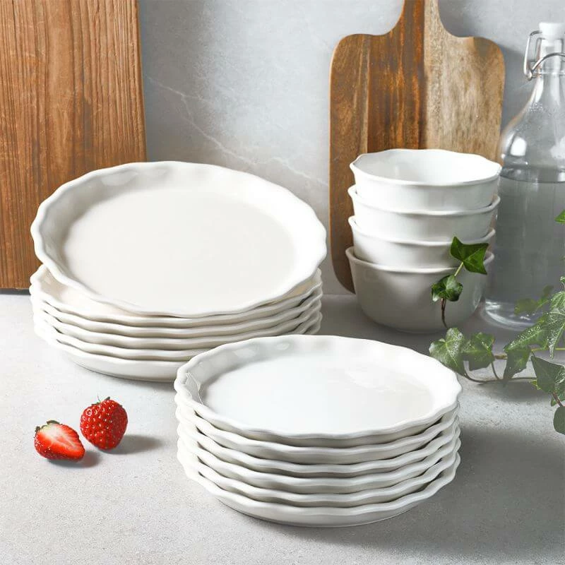 Best reviews of π Sweese Ruffled Porcelain Plates π 2 Best reviews of π Sweese Ruffled Porcelain Plates π - Image 2