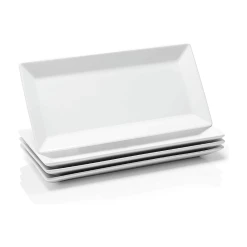 Buy 😍 Sweese Stackable Rectangular Platters, Set of 4 ⌛